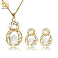 aniid necklace sets cc earrings for women opal bridal jewelery wedding party gold set ethiopian jewelry set fashion brand luxury