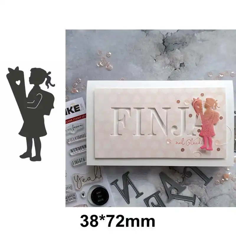 Металлические штампы с надписью для транспортировки еды украшение скрапбукинга