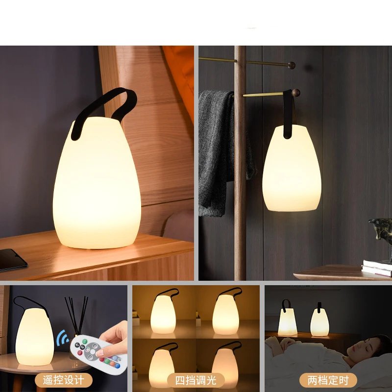 Online USB Isi Ulang Lampu Lentera LED Lentera Kemah Portabel Lampu LED Eksterior Lampu Taman Lentera LED Lampu LED Luar Ruangan