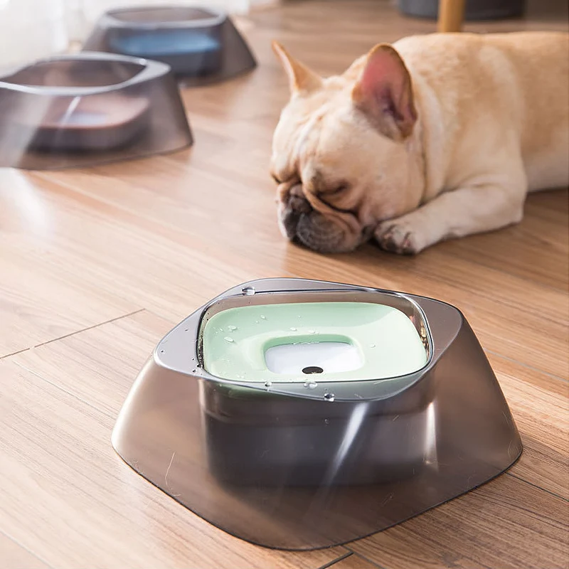 Дозатор воды для домашних животных, плавающая миска 1,4 л, медленная подача воды для кошек, непроливаемый фонтан