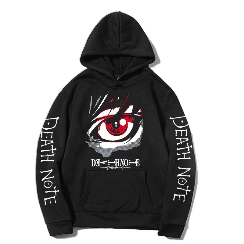 

Hoodies Hip Hop Anime Pullovers Tops Loose Death Note9-15 Long Sleeves Autumn Unisex