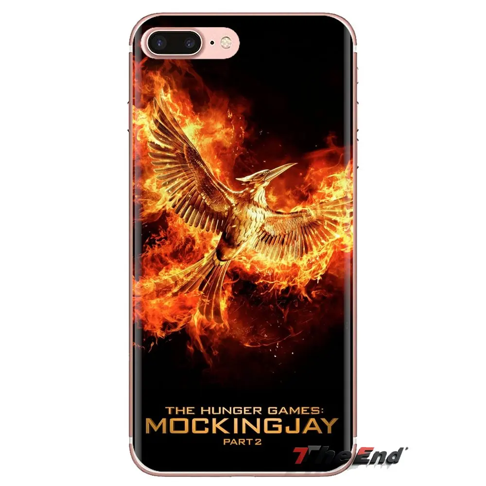 Transparent Soft Shell Covers Hunger Games For iPhone XS Max XR X 4 4S 5 5S 5C SE 6 6S 7 8 Plus Samsung Galaxy J1 J3 J5 J7 A3 A5 |
