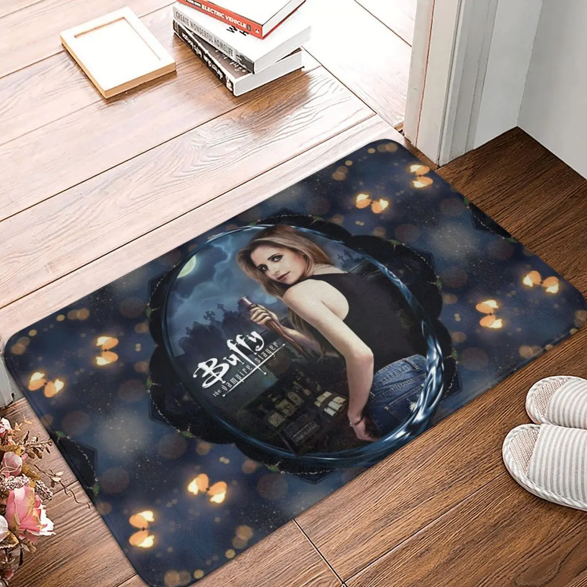 

Buffy The Vampire Slayer Doormat Carpet Mat Rug Polyester PVC Anti-slip Floor Decor Bath Bathroom Kitchen Balcony 40x60