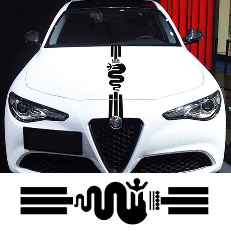 

Car body garland stickers are suitable for Alfa Romeo Giulia Stelvio 159 giulietta all front stickers and hood car stickers