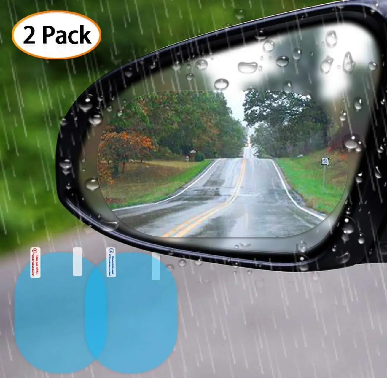 Car Rearview Mirror Film Anti Fog Rainproof For Lada Vaz 2110 Samara Niva Kalina Priora Granta Largus | Автомобили и мотоциклы