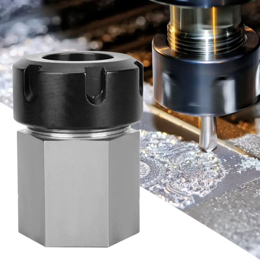 

1PCS Spring Chuck Collet Holder Hex ER32 ER25 Collet Block 45x65mm For Lathe Engraving Machine