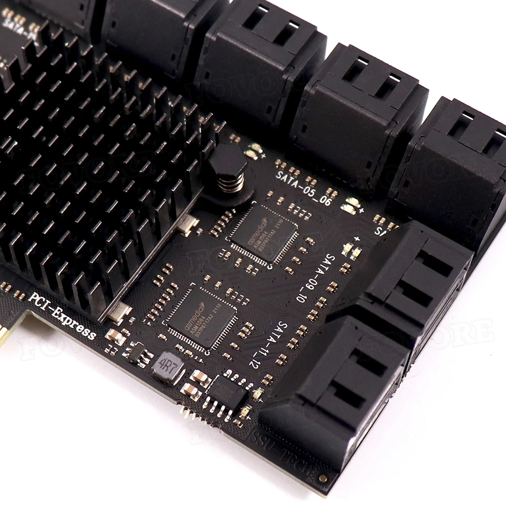 16-портовый s SATA 3 III 0 6 ГБ SSD в PCIe x1 10-портовый преобразователь PCI-e PCI express на SATA3