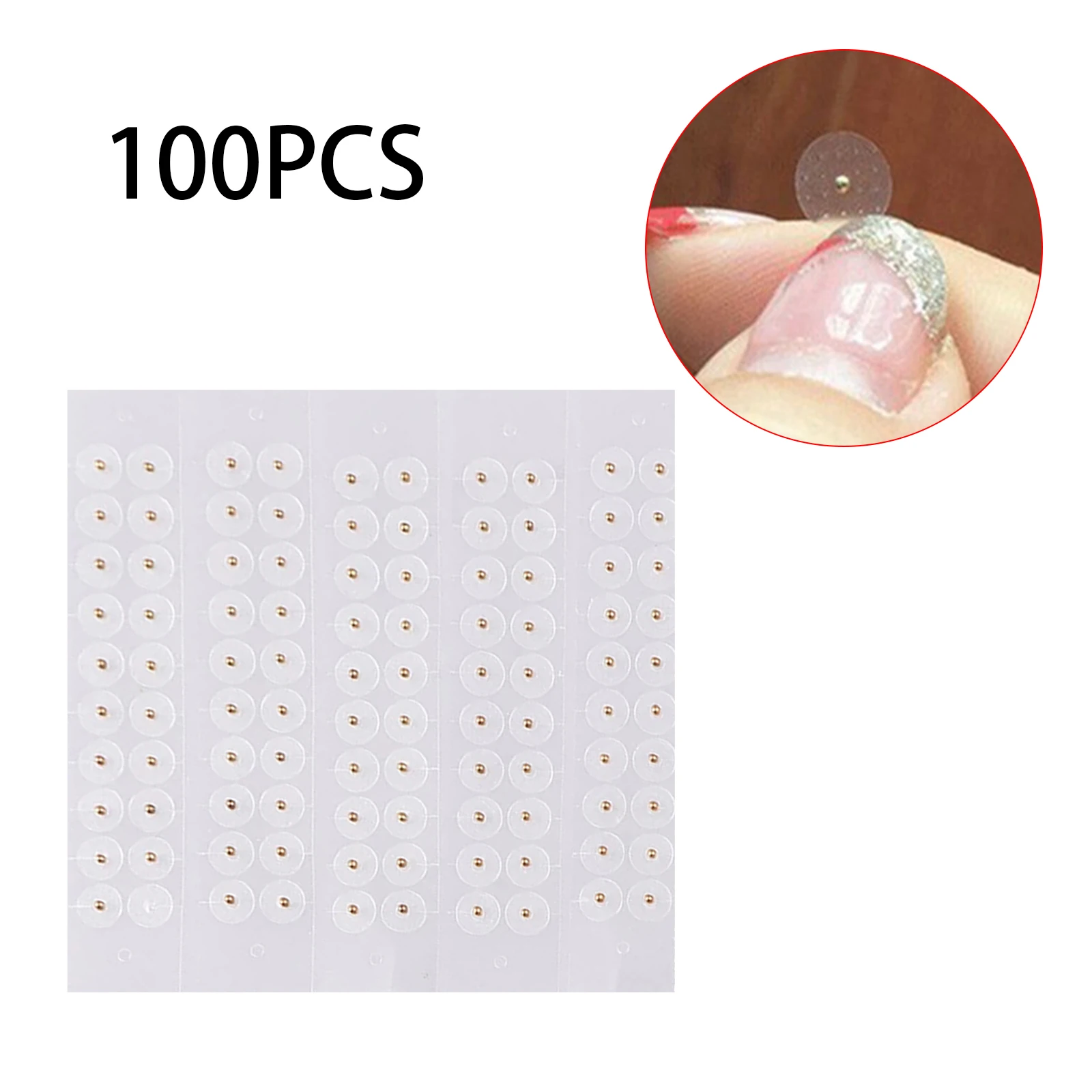 

100PC/lot Clear Ear Point Stickers Ear Pressure Stick Acupuncture Magnetic Beads Auricular Ear Stickers Massage Ear stickers