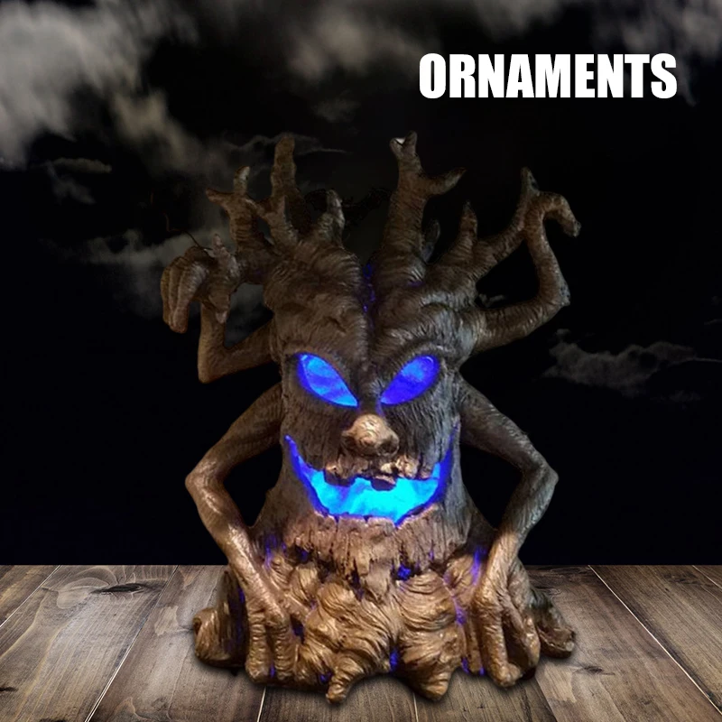 

Horror Halloween Spooky Tree Ornament Resin Crafts Creative Theme Parties Props Decoration for Home Bar Haunted House DSS899