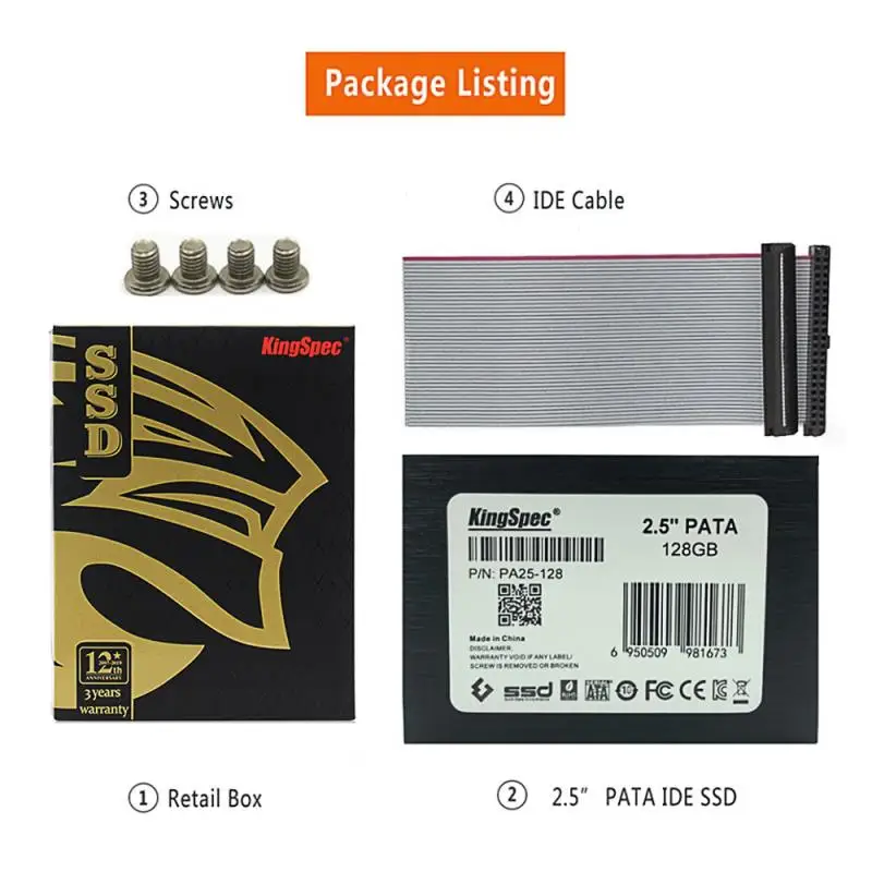 SSD 32 Гб 2 5 дюйма PATA 128 256 ГБ 44PIN IDE 8 16 HD Schijf диск 64 HDD Harde Schijven Disk|Внутренние