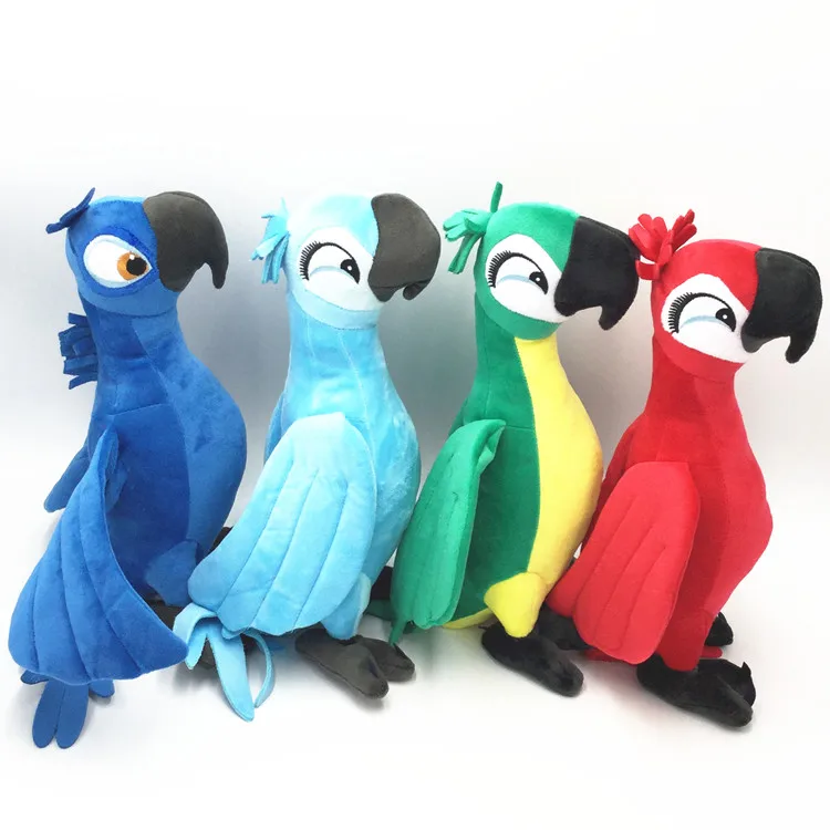 4 шт./лот Rio 2 Blu & Карла Bia Jewel плюшевые аниме игрушки мягкие для малышей|rio 2|anime plushplush