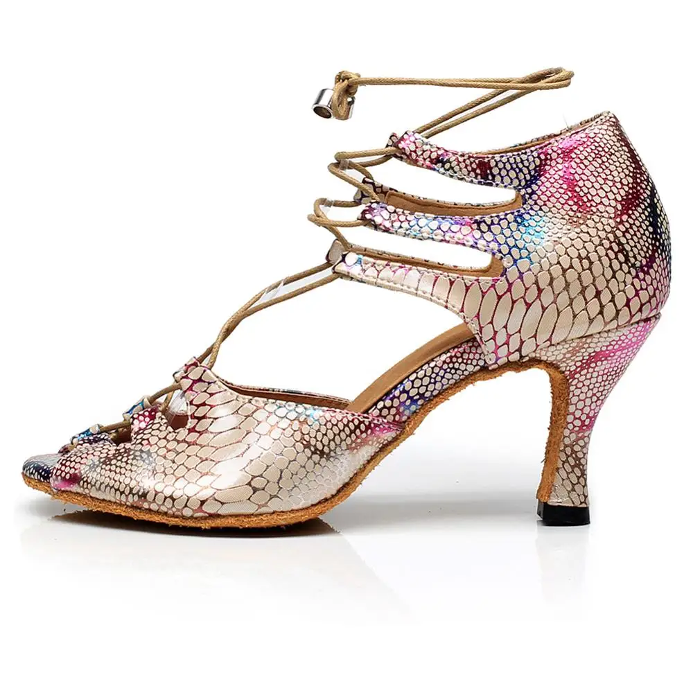 DKZSYIM/Женская обувь для латинских танцев Танцевальная сальсы Обувь бальных