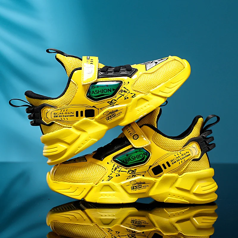 Кроссовки детские дышащие для мальчиков теннисная обувь бега повседневная