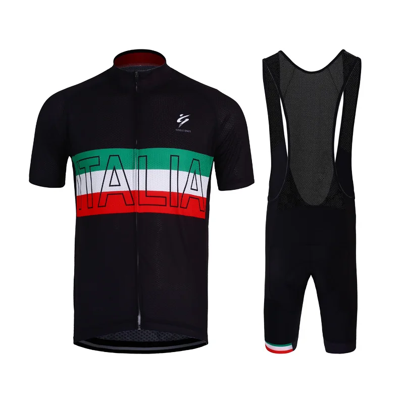 

Summer Casual Men's Cycling Suit, Short Sleeved Blouse Straps Seat Cushion Shorts Dry Quickly