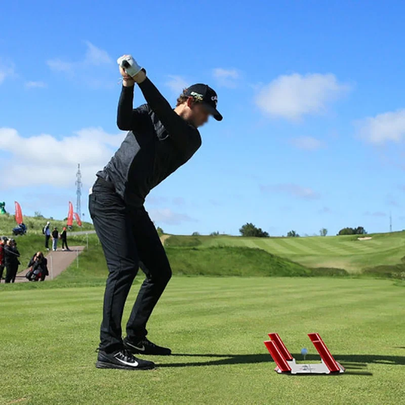 

Golf 4 Red Speed Rods Mirror Golf Swing Trainer Shape Shots Swing Practice Mirror With Carry Bag Convenience