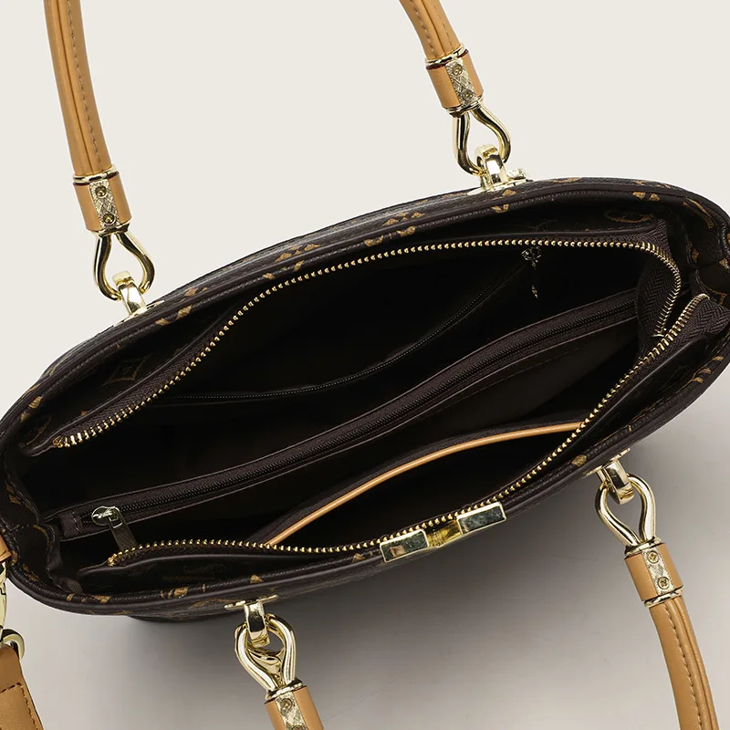 Genuine Leather Handbags 2021 New Fashion Large-capacity Shopping Bag All-match Shoulder Satchels Purses Tote Bags for Women Sac