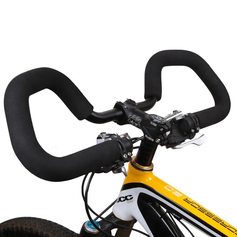 

Bike Handlebar Bicycle Bent Bar Aluminum Alloy Integrated Cycling End Butterfly Mountain Bikes Road Rest Riser MTB Riser