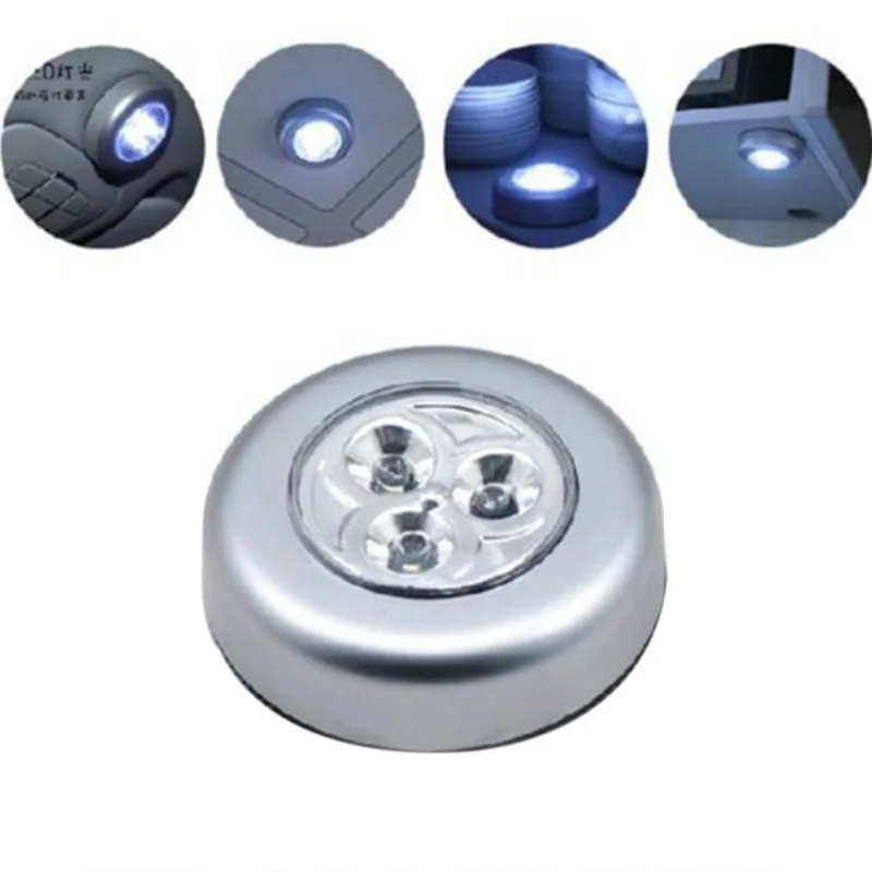 Портативный беспроводной сенсорный светильник с 3 светодиодный и питанием от