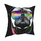 Наволочка для подушки, с изображением музыкального Мопса