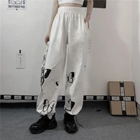 spring hip hop high street butterfly print loose casual pants female trousers harajuku pants punk streetwear vintage size