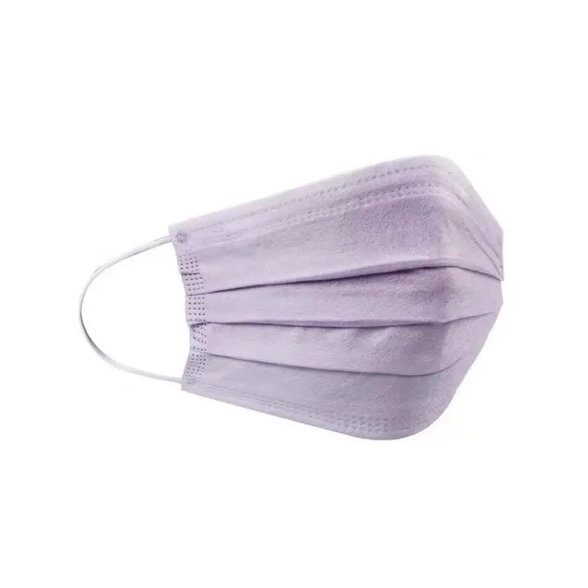 Маска для лица женская с принтом Лавандовая фиолетовая 5 цветов 30 шт | Аксессуары