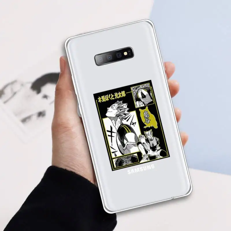 

Oya Oya Oya Haikyuu Love Volleyball Phone Case Transparent For Samsung Galaxy A 71 21s S note 8 9 10 plus 20 ultra