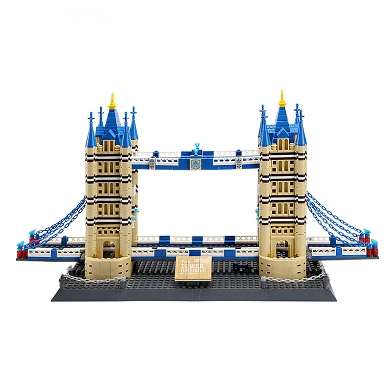 

World Famous Architecture Building Blocks Notre-Dame London Tower Bridge Figure Bricks Toys for Children Gifts