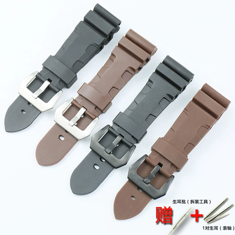 Аксессуары для часов Пряжка Panerai lightning натуральный каучук силиконовый мужской и