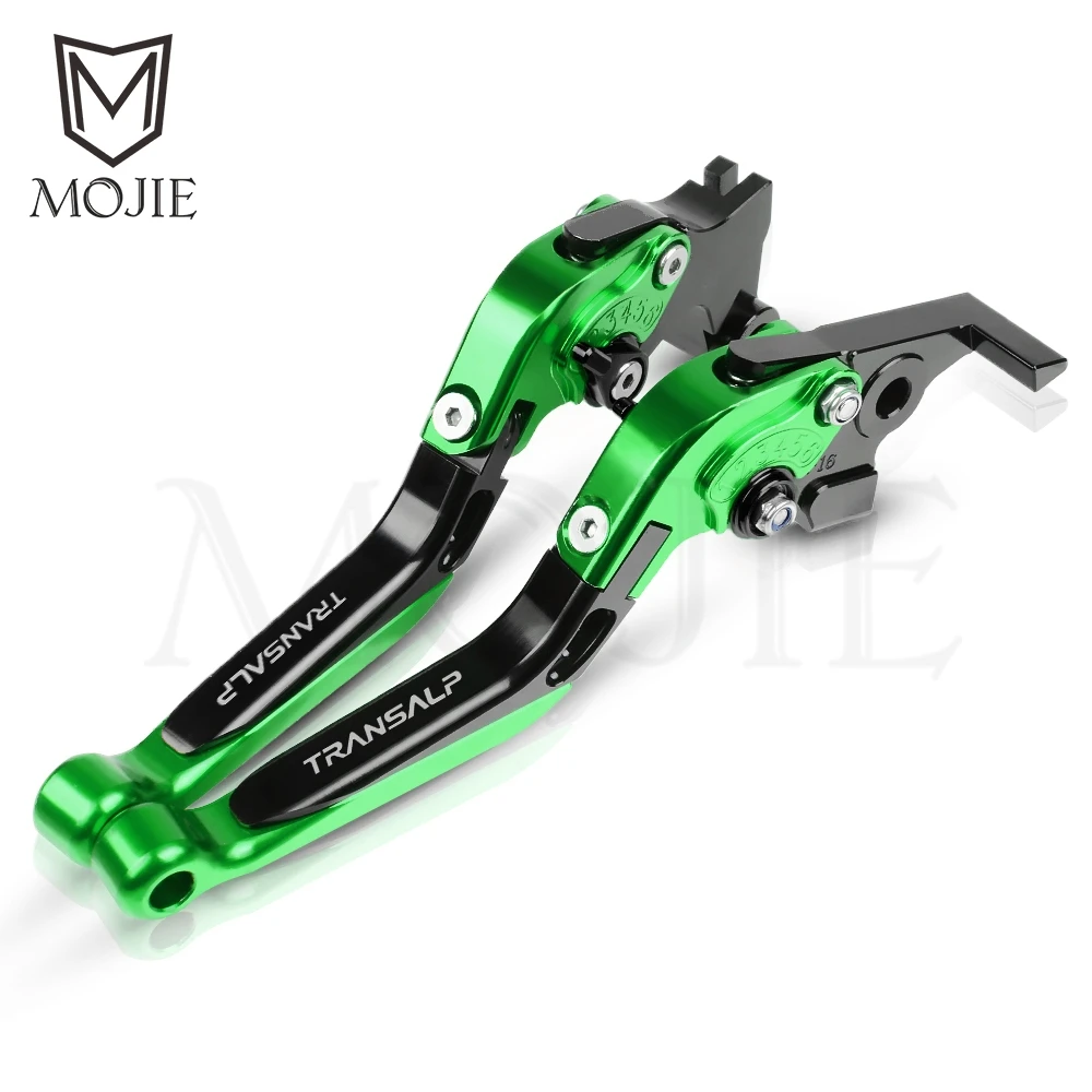 Green Для Honda TRANSALP 600 VH/VJ VK/VL VM/VN VP/VR/VS TRANSALP600 Мотоцикл с ЧПУ Регулируемые Складные Выдвижные Тормозные Рычаги Сцепления - Цвет: Green