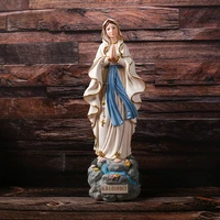 religious ornaments virgin mary 20 5cm resin crafts our lady of lourdes home statue decorations