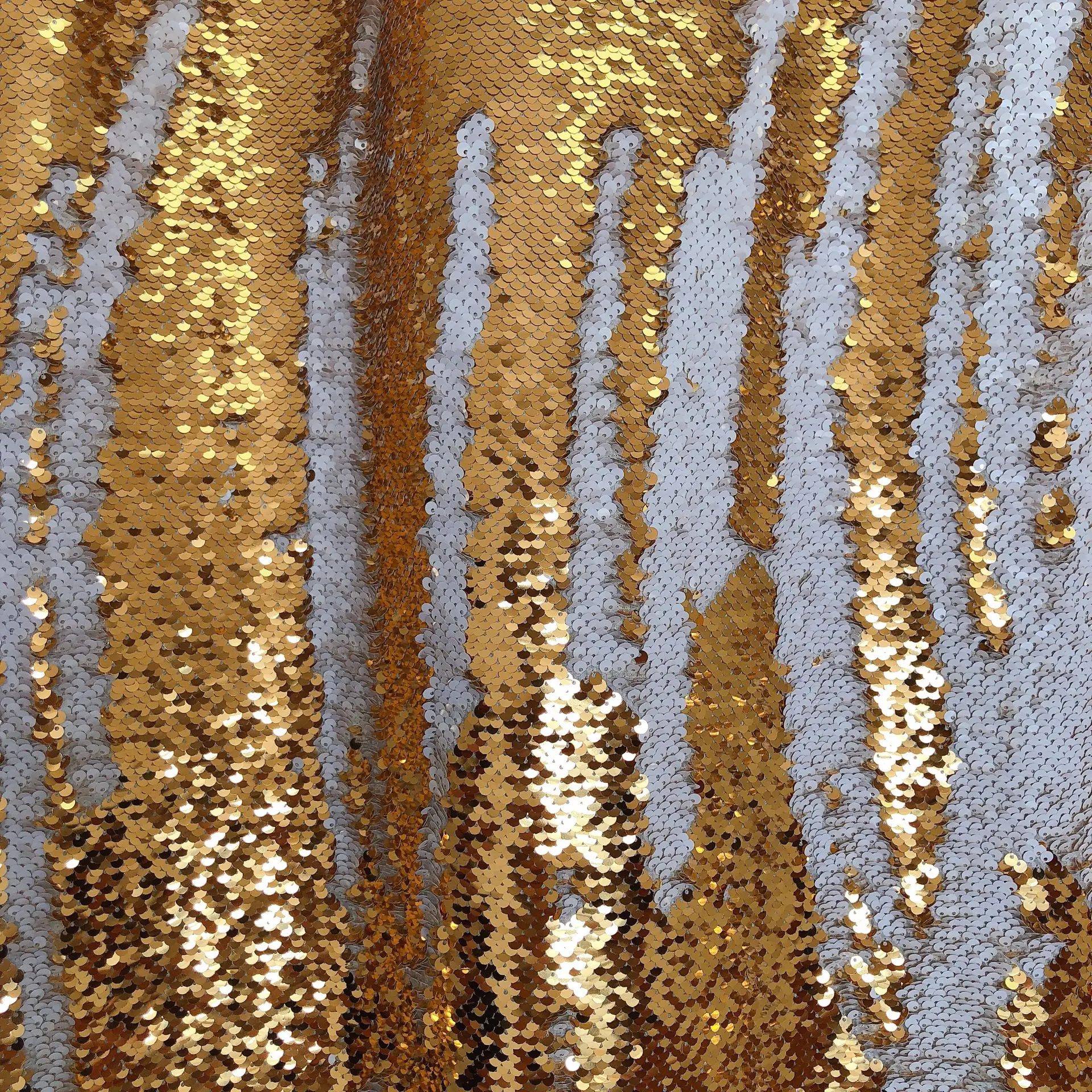 8 футов белый золотой мермиад двусторонний Блестящий Фон для свадебной