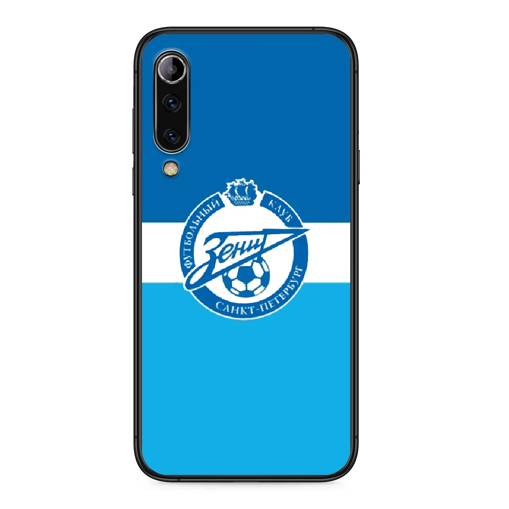 

FC Zenit Soccer Phone case For Xiaomi Mi note 10 A3 9 MAX 3 A2 8 9 Lite Pro ultra black cover silicone bumper soft