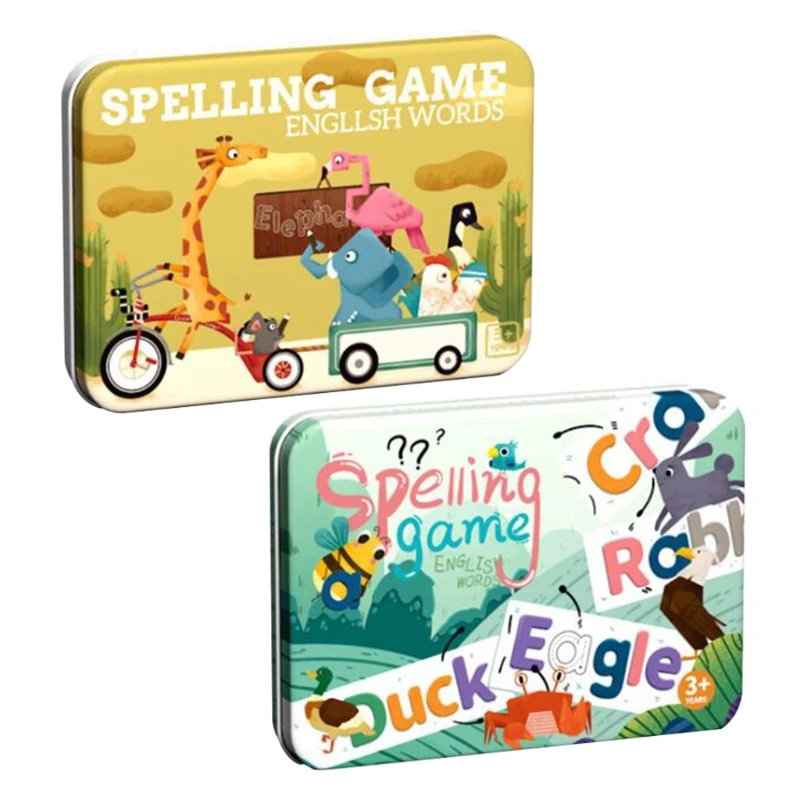 

Preschool Educational Learning Toys Matching Letter Spelling Game Sight Words Games for 3+ Ideal Easter Christmas Gifts