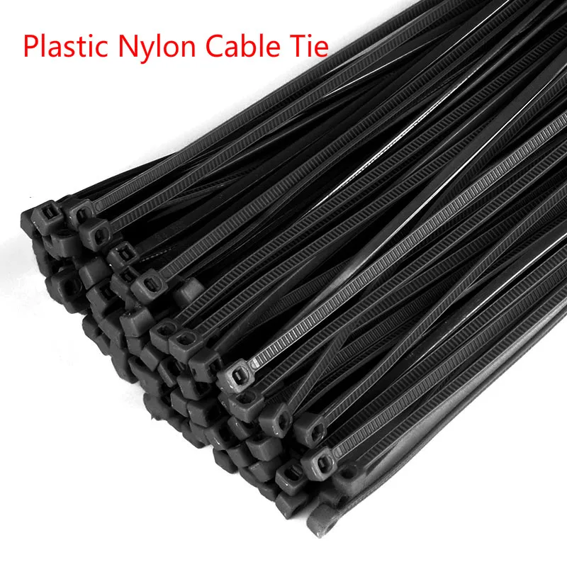 

100/200/300pcs plastic nylon cable tie 2.5x200mm nylon self-locking cable tie black plastic cable tie high quality cable tie