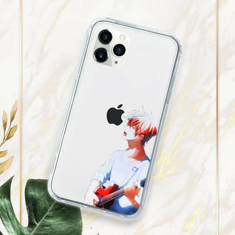 

Given Anime Music Instrument Phone Case Transparent for iPhone 11 12 mini pro XS MAX 7 8 6 6S Plus X 5S SE 2020 XR