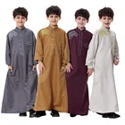 Мусульманская Абая для мальчиков, длинная Восточная одежда, длинный рукав, восток, кафтан, арабский, Дубай, мусульманская одежда для взрослых