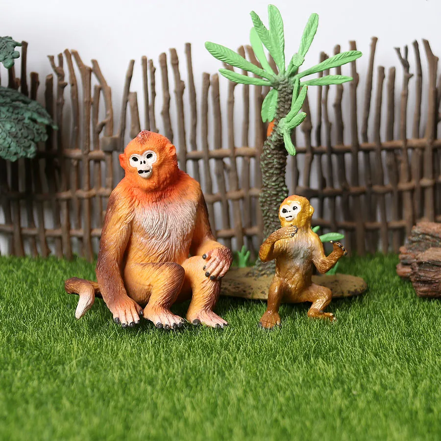 Моделирование диких животных модель мандрели шимпанзе Горилла Гиббон обезьяна