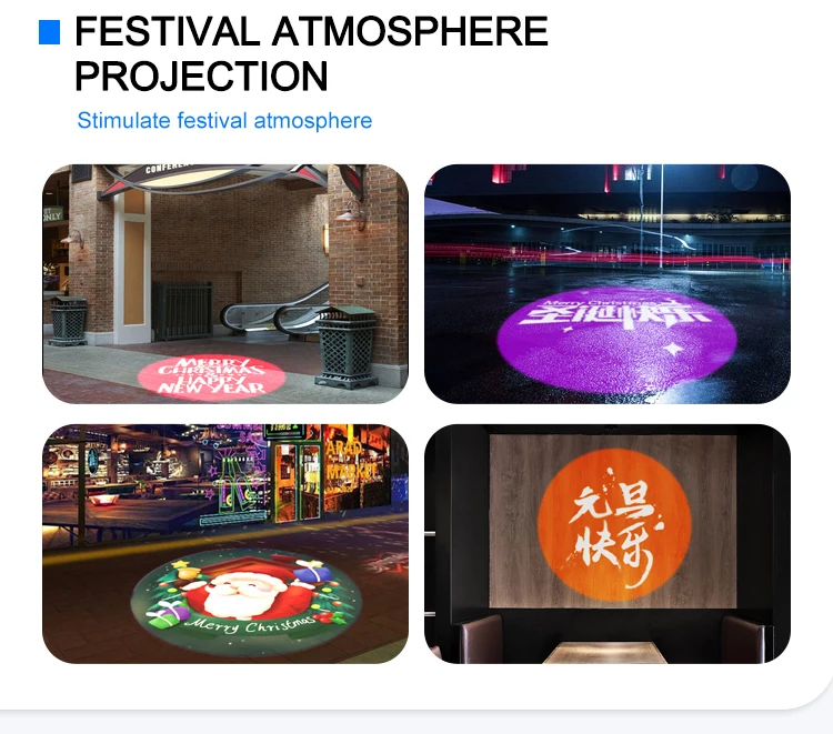 

Yufan Waterproof Gobo Projector Advertising Led Light IP67 Customized Logo Design