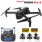 Дрон NWE SG906 PRO2, 4k HD, триосевая стабилизирующая селфи камера, 2021 км