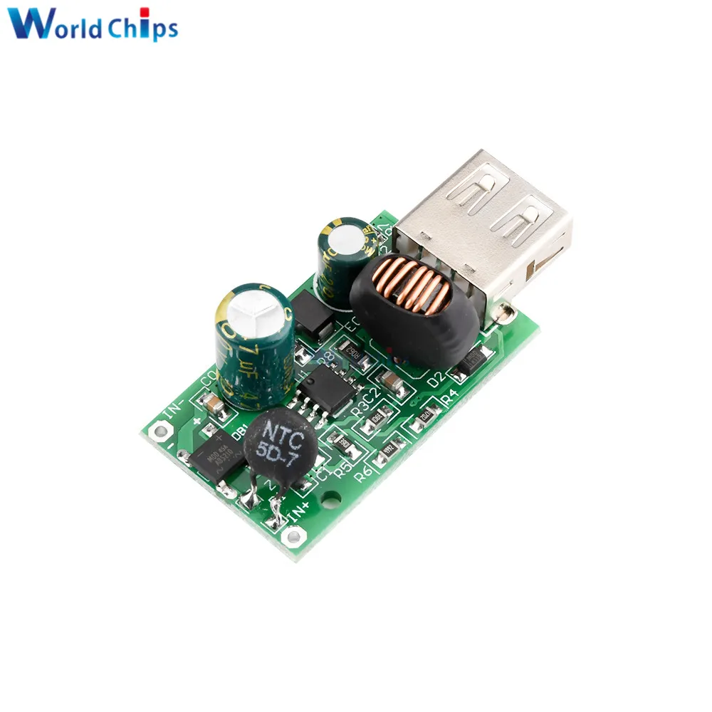 5V 2A aвтомобильное зарядное устройство с одним USB Зарядное доска Питание DC 12V 24V 48V 72V