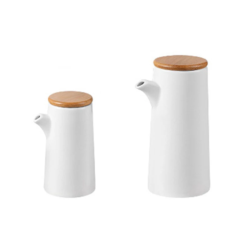 

3pcs Ceramic Seasoning Bottle Nordic Style Kitchen Seasoning Jar Set Wooden Lid Salt Shaker Seasoning Jar Kitchen Accessories