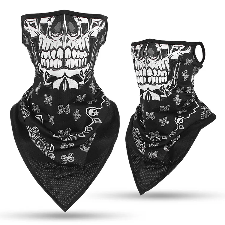 

Rooxin Ice silk mask riding mask sports UV protection skull triangle headscarf motorcycle mask magic ski hiking scarf