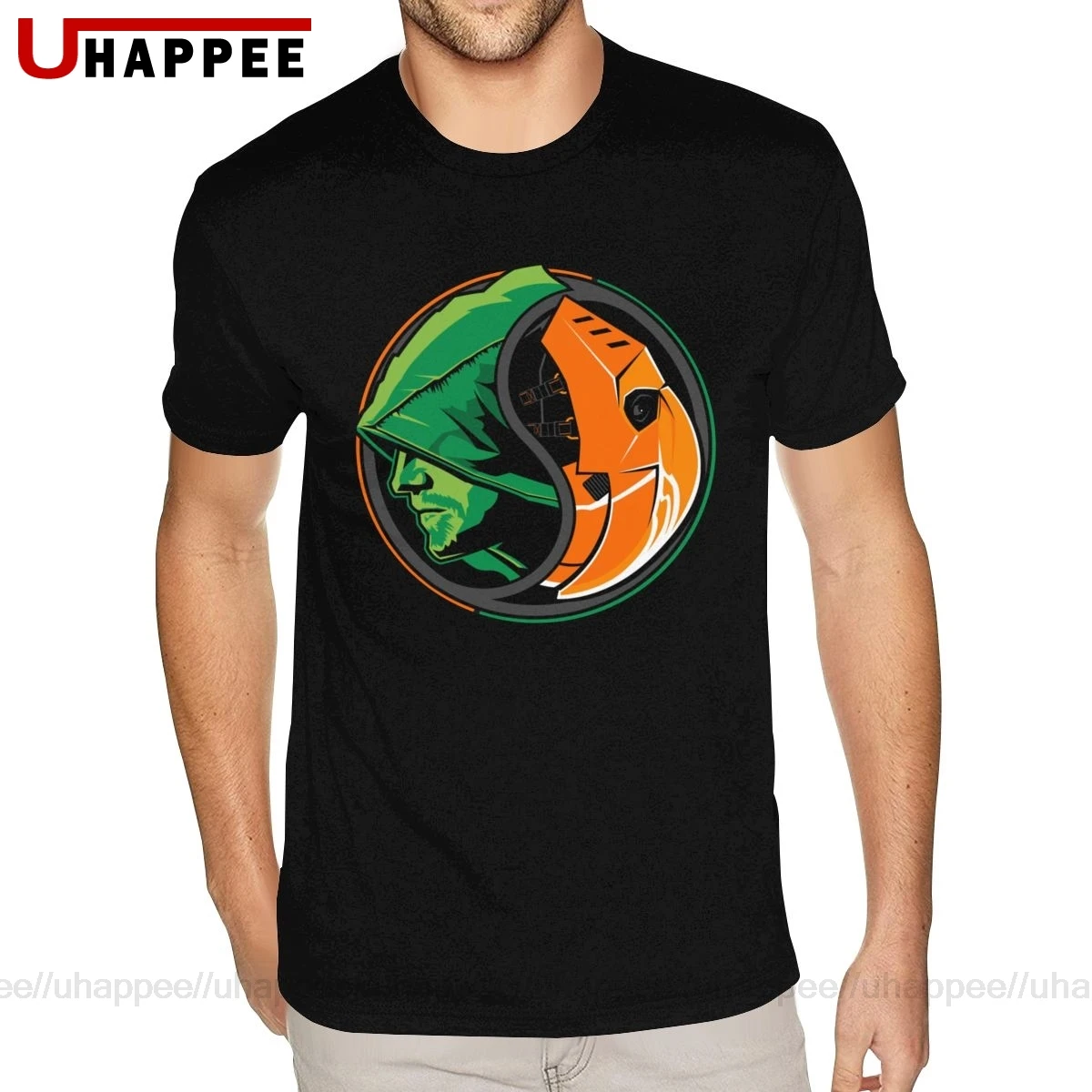 

Printing Hood Guy Green Arrow Tees Shirts Men 3-6XL Short Sleeve 100 Cotton Round Neck T Shirt