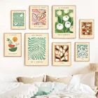 Абстрактная Ретро Бохо богемный ботанический сад цветы Яблоко настенная Картина на холсте постеры и принты настенные картины для декора гостиной