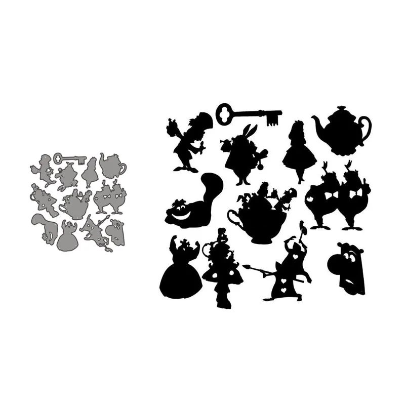 

Metal Cutting Dies Animal Beauty Banner Stencils For DIY Scrapbooking Decorative Embossing Handcraft Die Cutting Template