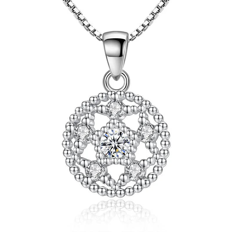 

Женское ожерелье из серебра 925 пробы с кубическим цирконием