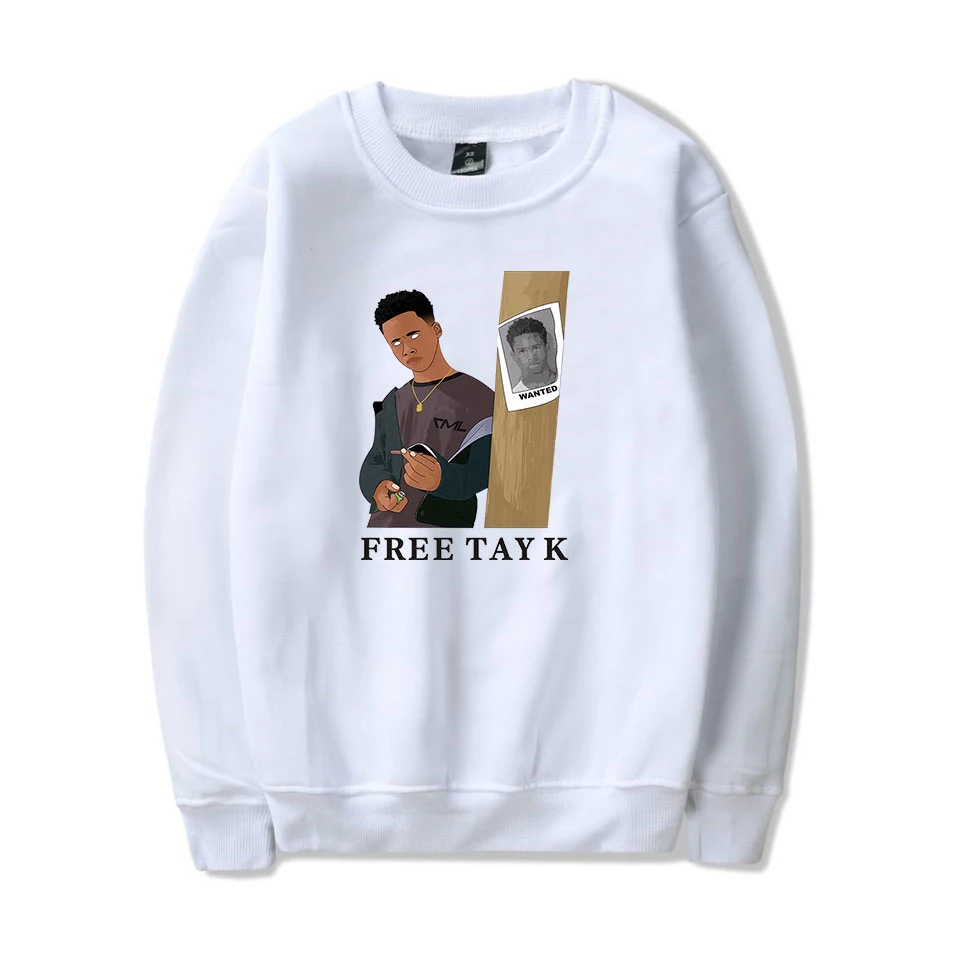 

Универсальные толстовки Tay-K без капюшона для мужчин и женщин, толстовки с капюшоном без капюшона, модные повседневные толстовки с круглым в...