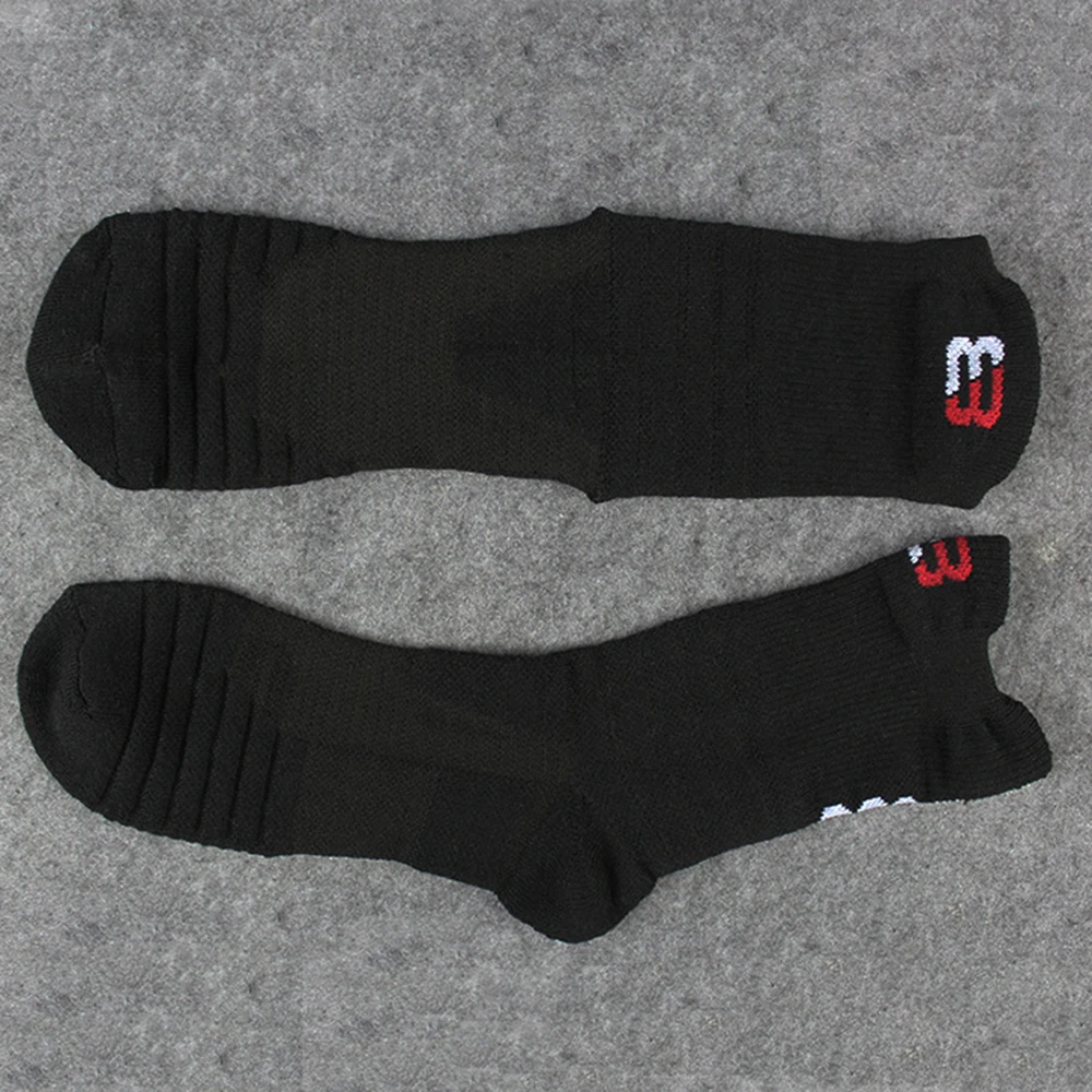 

High Quality New Men Outdoor Sports Elite Basketball Socks Men Cycling Socks Compression Socks Cotton Towel Bottom Men's socks