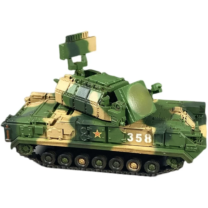 

1:72 China Hq17 Altitude Air Defense Missile Armored Vehicle Die Casting Diorama Finished Product Model Lifelike Children Toys