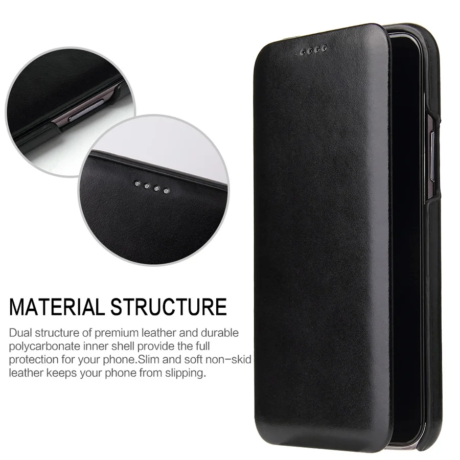 Новый Модный чехол книжка из 100% натуральной кожи для iPhone SE 2020 6 6s 7 8 Plus X XR XS 11 Pro Max